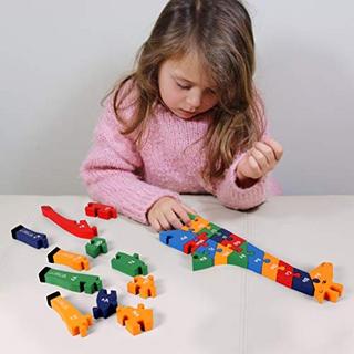 Activity-board  Puzzle en bois girafe - puzzle alphabet et chiffres 