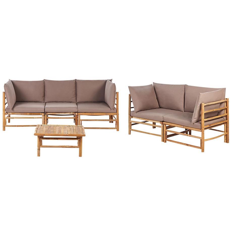 Set divani con tavolino en Bambù  CERRETO