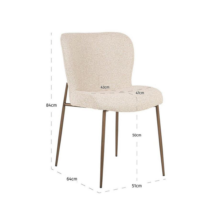 mutoni Chaise Odarby biscotti (lot de 2)  