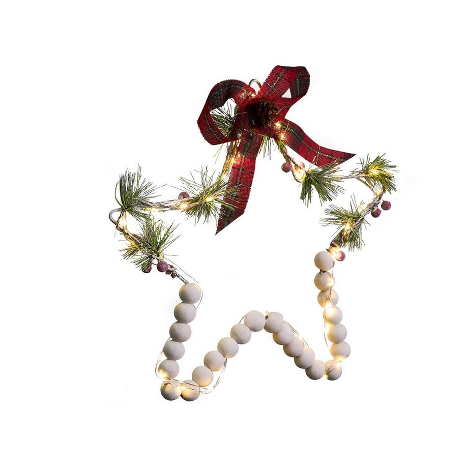 Beliani Wanddekoration 3er Set aus Tannenholz Klassisch KALLAVESI  