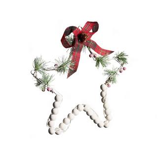 Beliani Wanddekoration 3er Set aus Tannenholz Klassisch KALLAVESI  