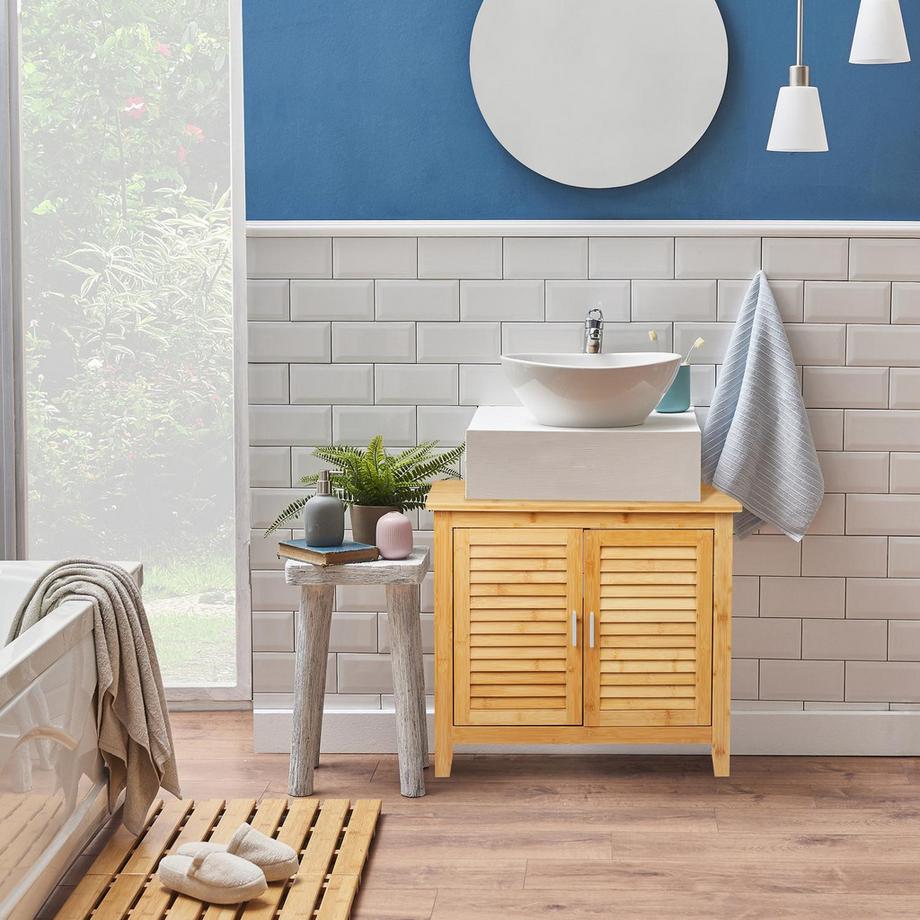 B2X Mobile base lavabo in bambù  