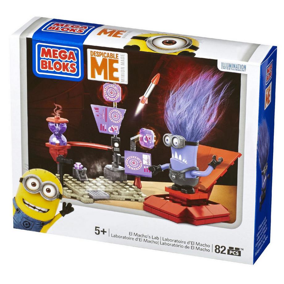 MEGA BLOKS  Minions Mega Bloks 82-Piece Construction Set, Despicable Me El Macho's Lab 