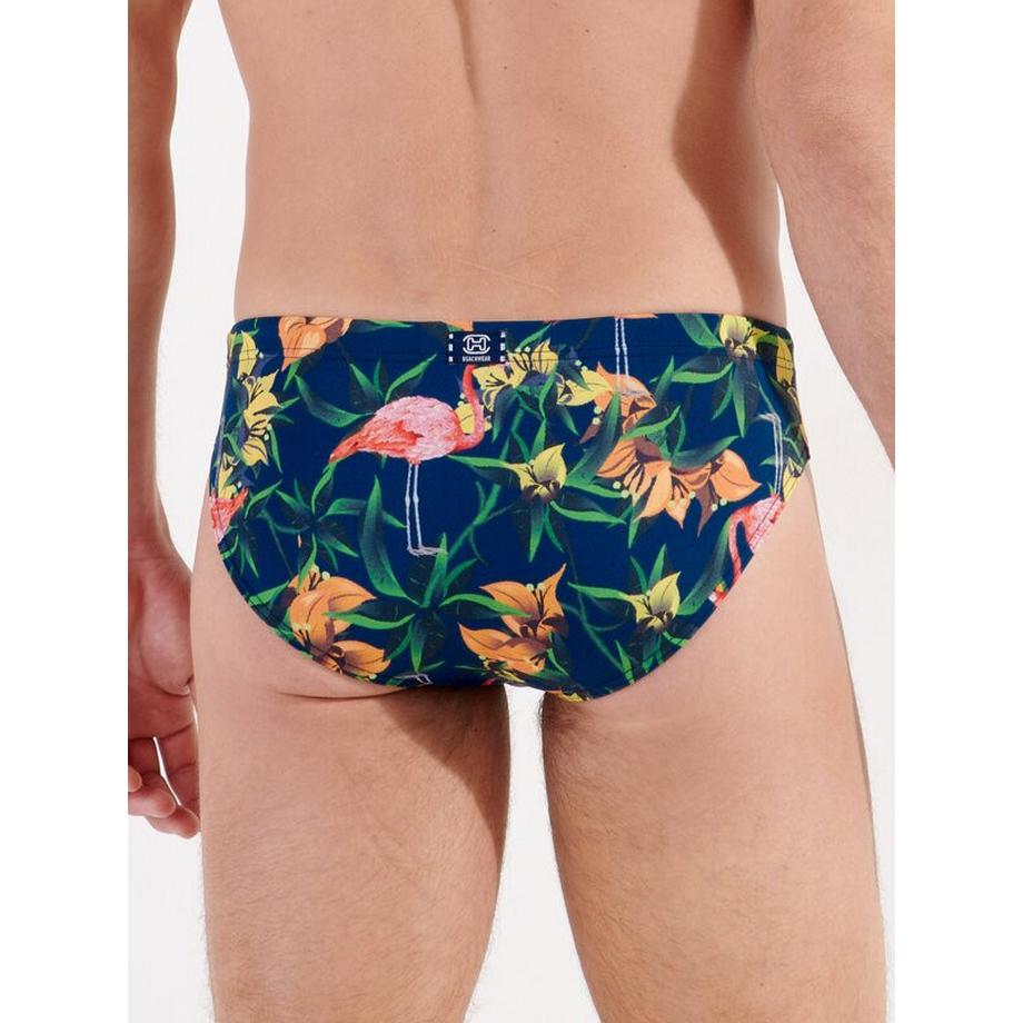 HOM Slip da Bagno Stampa Tropicale Esotica  