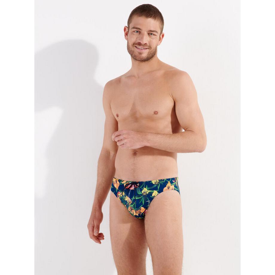 HOM Slip da Bagno Stampa Tropicale Esotica  