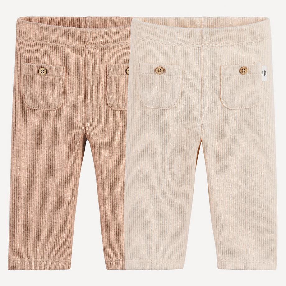 La Redoute Collections  Lot de 2 leggings en côtes 