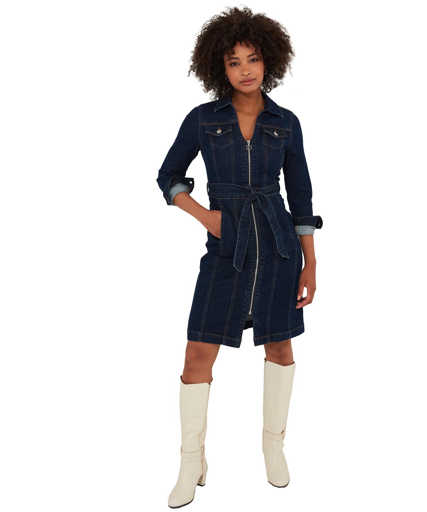 Joe Browns  PETITE Vintage Denim-Kleid mit Reißverschluss 