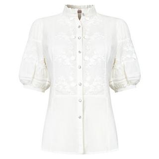 Joe Browns Volantkragen bestickte Bluse  