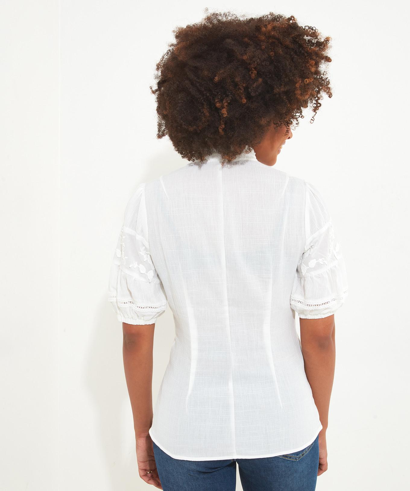 Joe Browns Volantkragen bestickte Bluse  