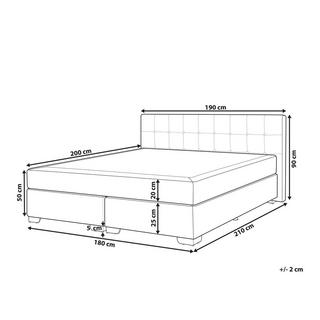 Beliani Boxspring Bett aus Polyester Modern ADMIRAL  