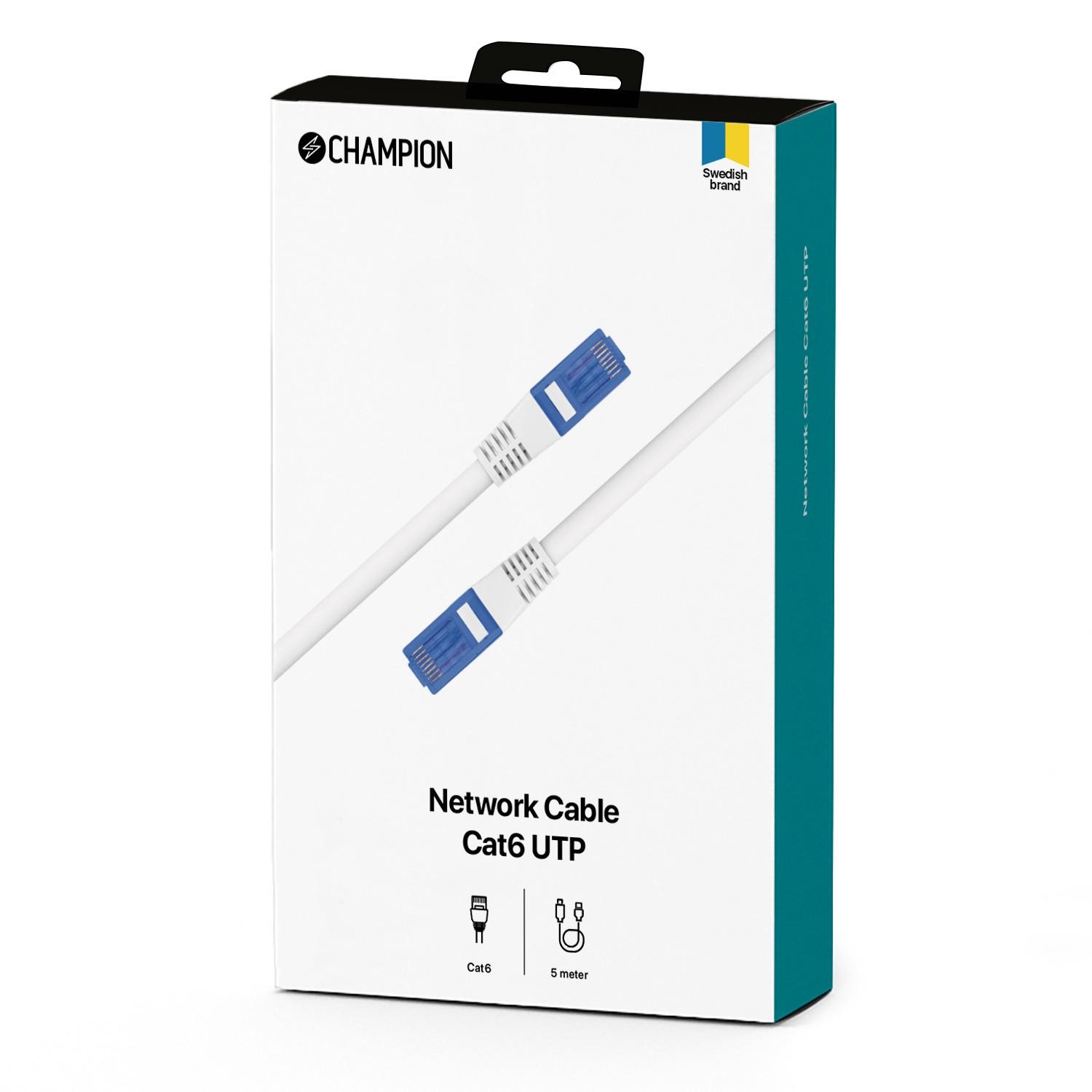 Champion  Cavo di rete CAT6 UTP 5,0 m 