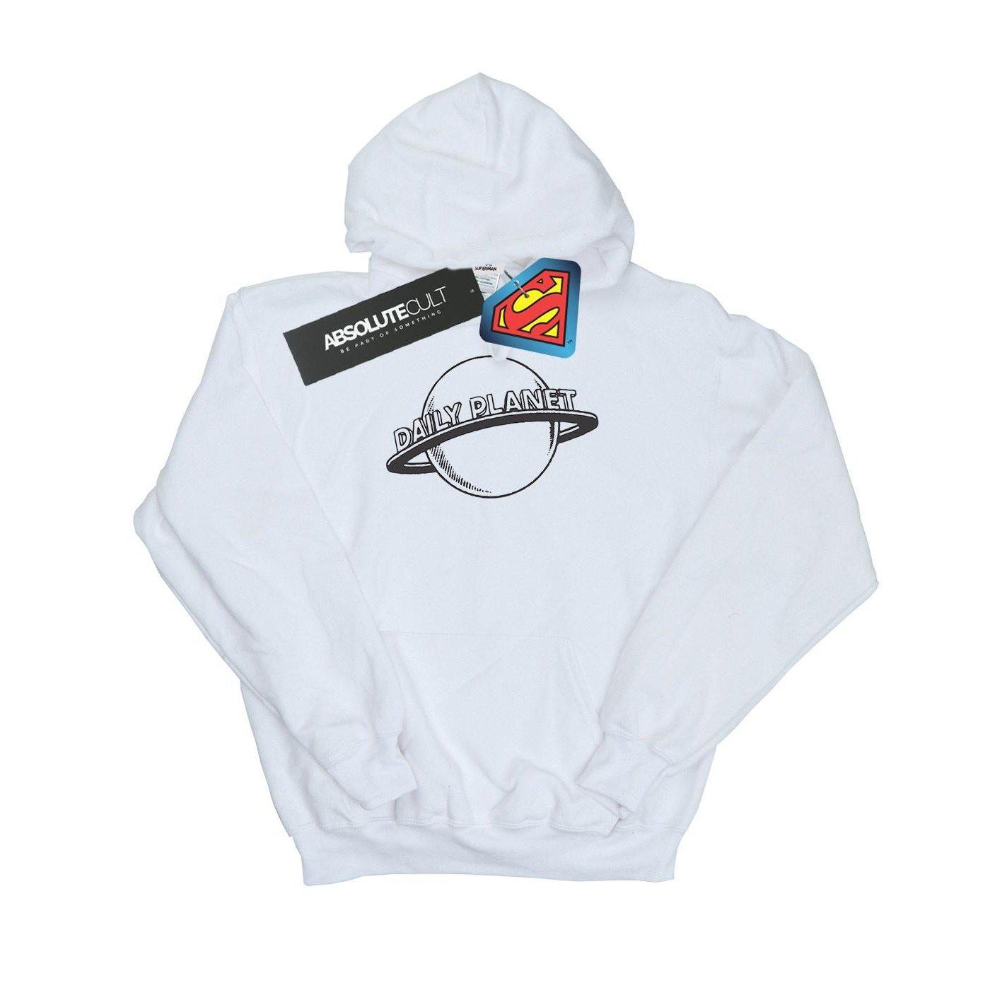 Image of Superman Daily Planet Kapuzenpullover Jungen Weiss 140/146