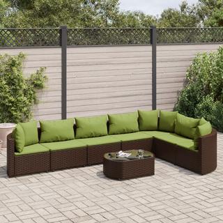 VidaXL set salotto da giardino Polirattan  