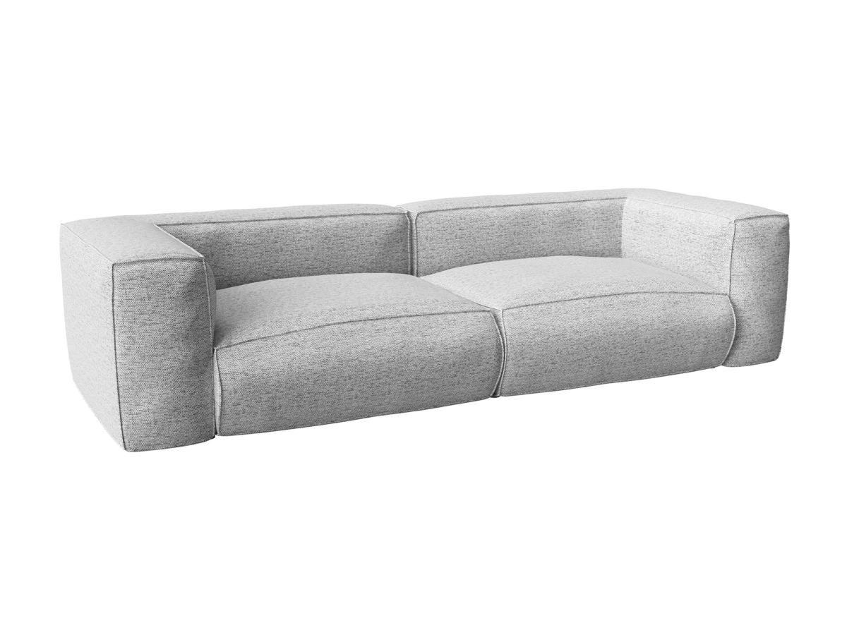 Image of Sofa 3-Sitzer - melierter Stoff - Grau - LELIO von Sofa 3-Sitzer - melierter Stoff - Grau - LELIO von Maison Céphy