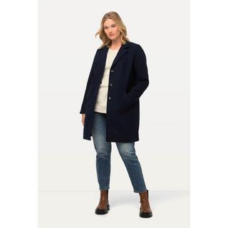 Ulla Popken  Cappotto con effetto lana, texture e revers 