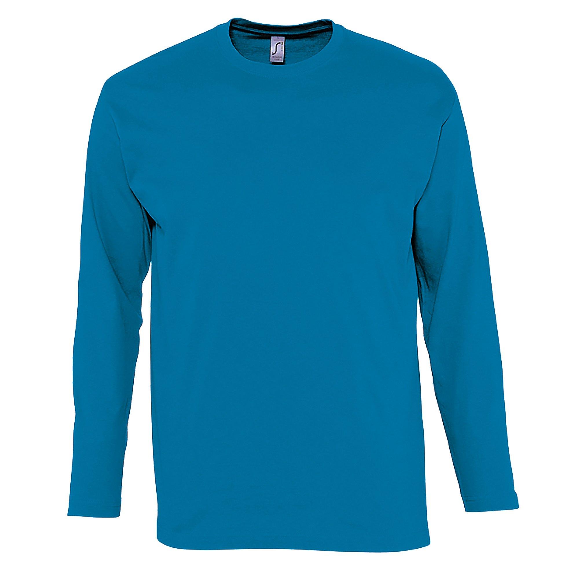 Image of Monarch Longsleeve Tshirt, Langarm Unisex Aquamarine XXL