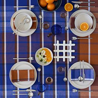 La Redoute Intérieurs Lot 4 serviettes de table carreaux coton  