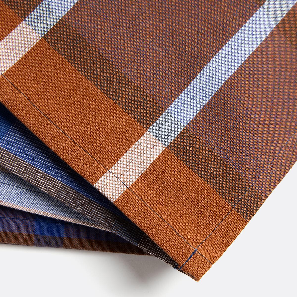 La Redoute Intérieurs Lot 4 serviettes de table carreaux coton  