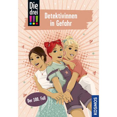 Die drei !!!, 100, Detektivinnen in Gefahr Vogel, Kirsten; Biber, Ina (Illustrationen) Copertina rigida 