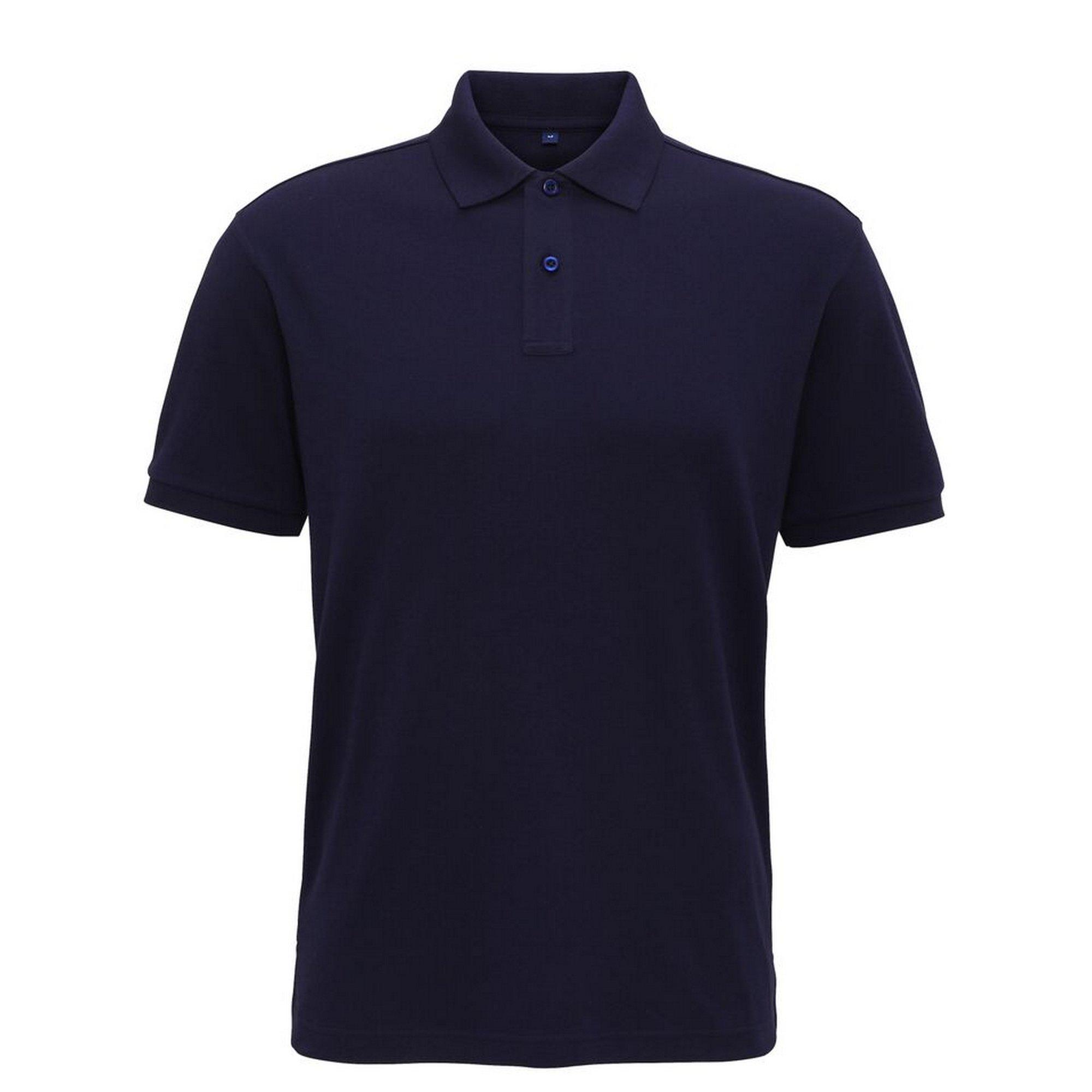 Image of Mens Superweiches Polo Shirt Herren Marine M