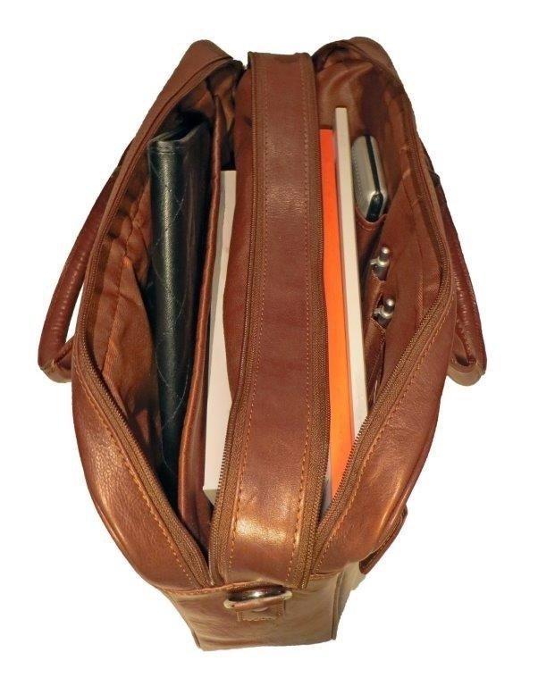 Dermata Lederwaren Sacoche Ordinateur Portable Cuir Pleine Fleur  