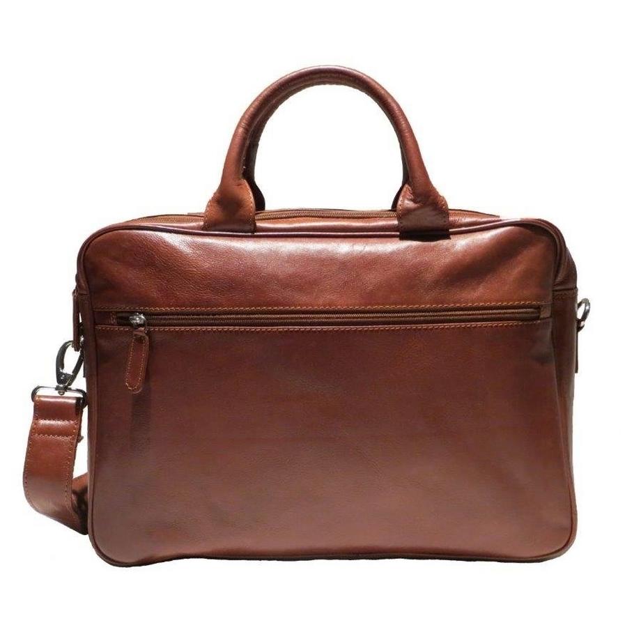 Dermata Lederwaren Vollrindleder Aktenmappe Laptop Tasche  