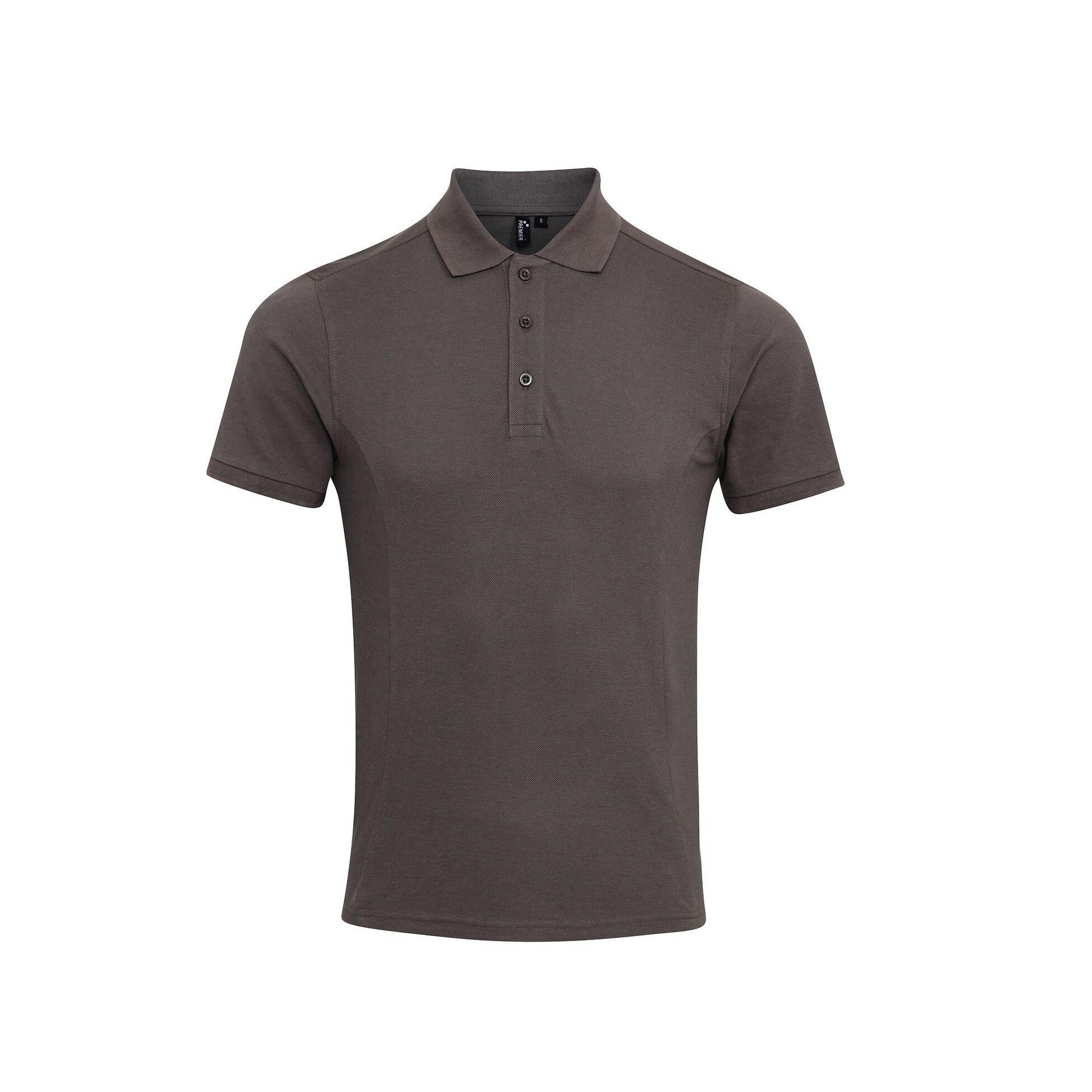 Image of Coolchecker Piquépoloshirt Mit Coolplus Herren Grau 5XL