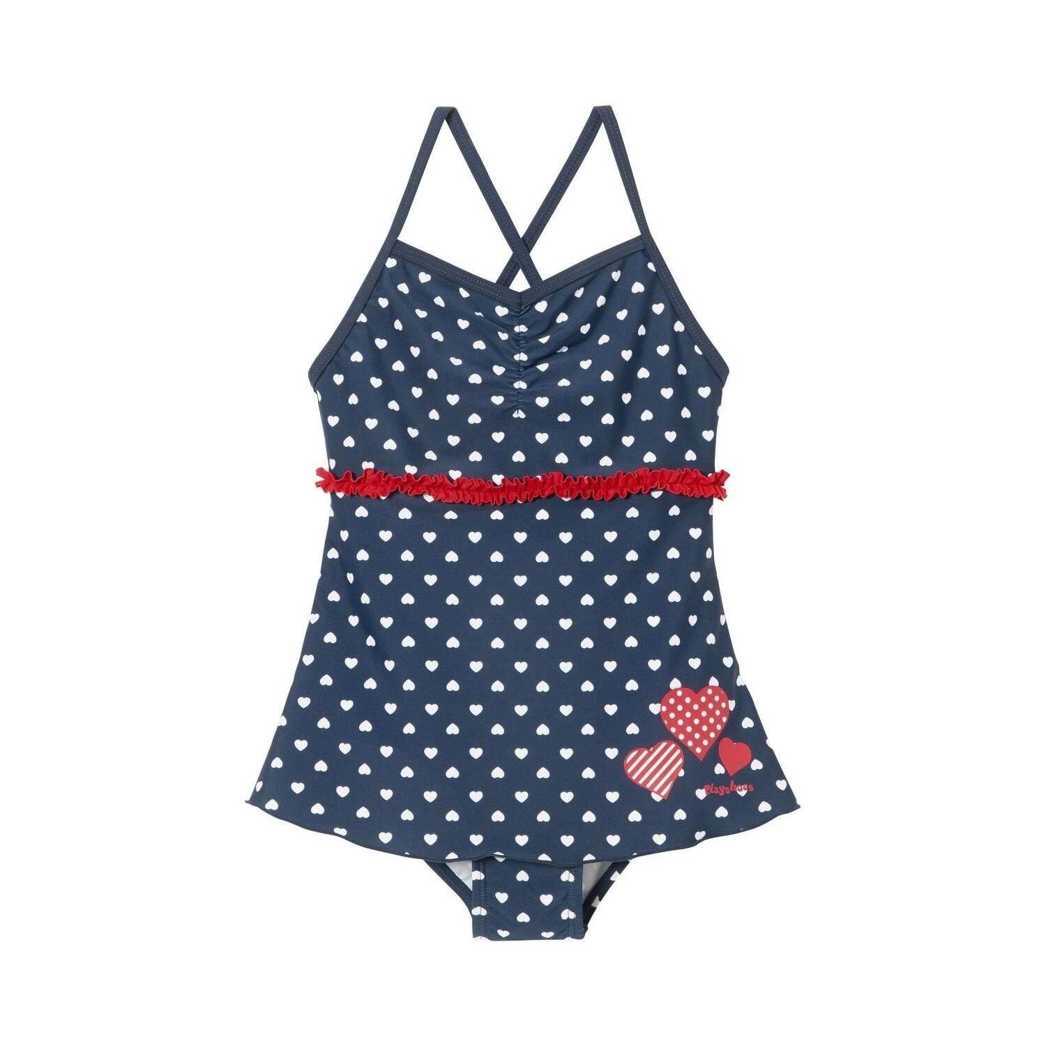 Playshoes  maillot de bain 1 pièce avec jupe et protection uv jeune fille 