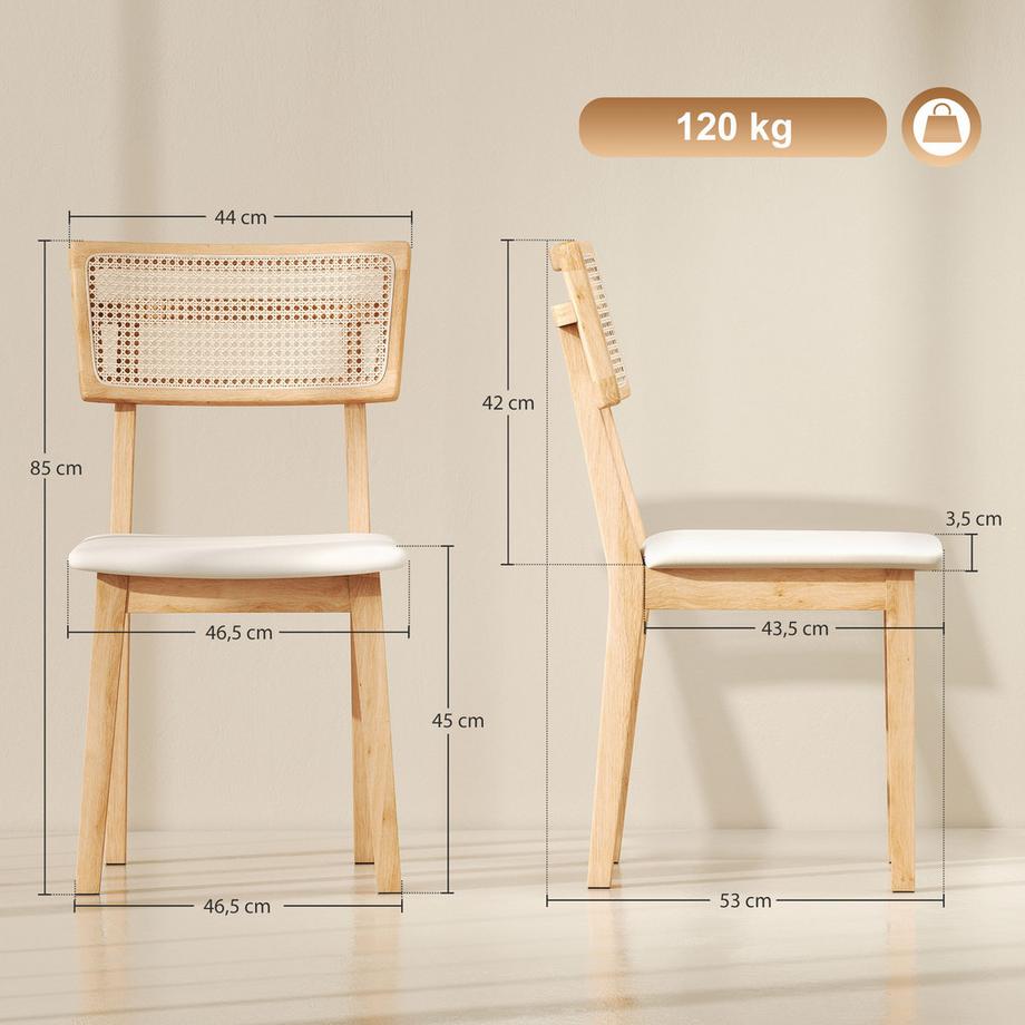HOMCOM chaise de salle à manger  