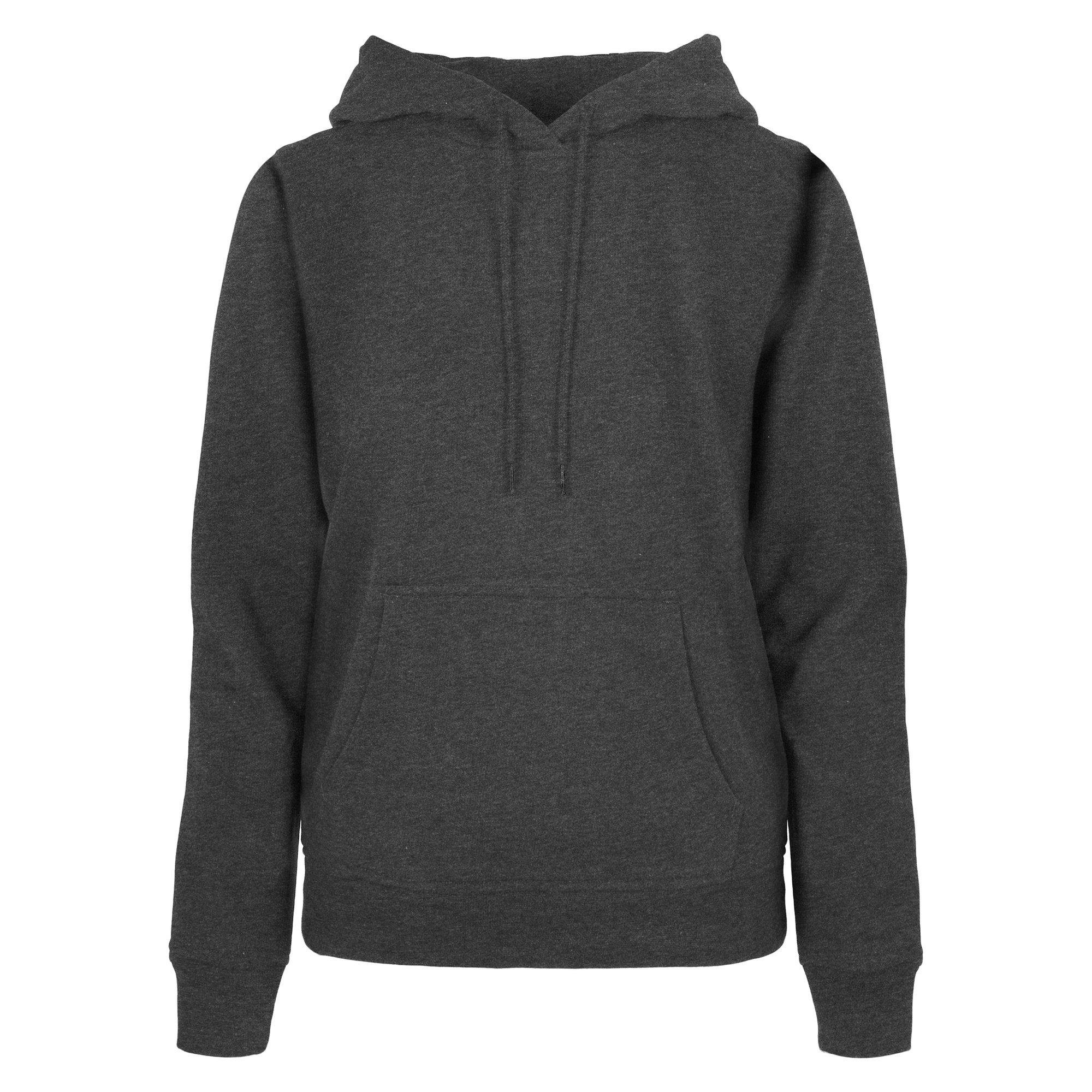 Image of Basic Kapuzenpullover Damen Charcoal Black XL