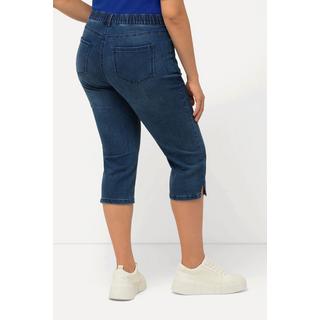 Ulla Popken  Capri Jeans Sarah, schmale 5-Pocket-Form, Saumschlitz 