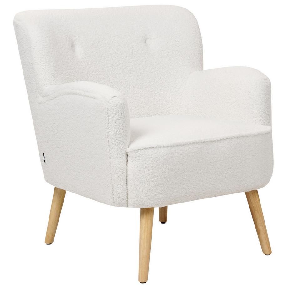 Beliani Fauteuil en Bouclé Minimaliste TUMBA  