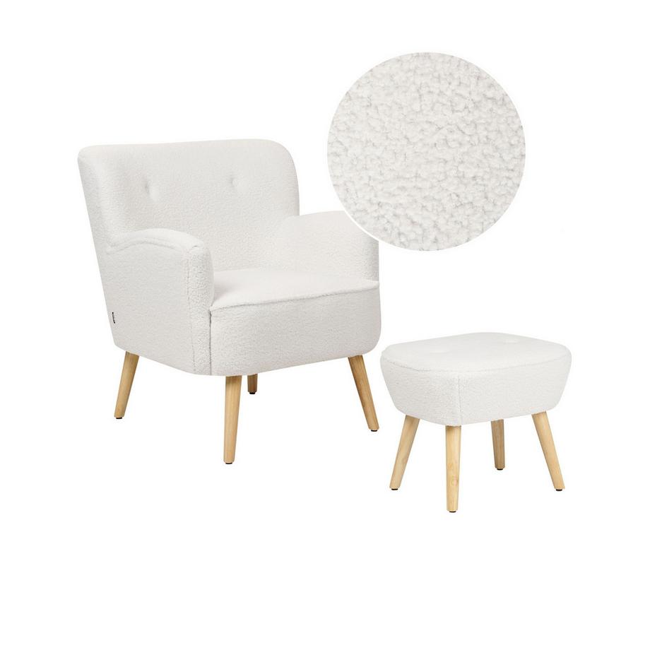 Fauteuil en Bouclé Minimaliste TUMBA