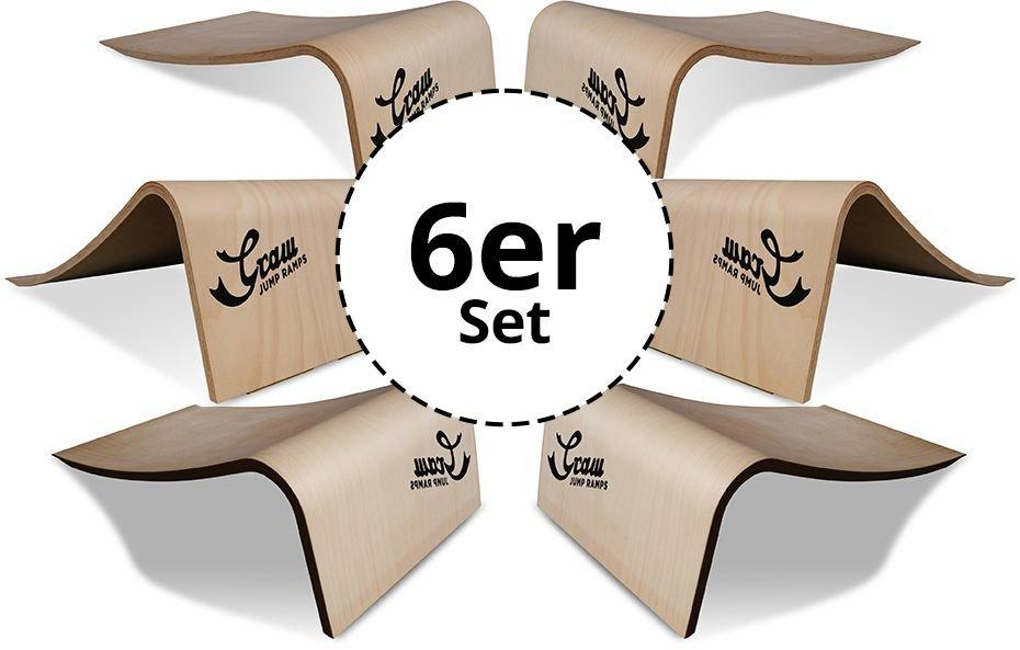 Image of Skate Rampe Jserie 6erset Unisex Braun ONE SIZE