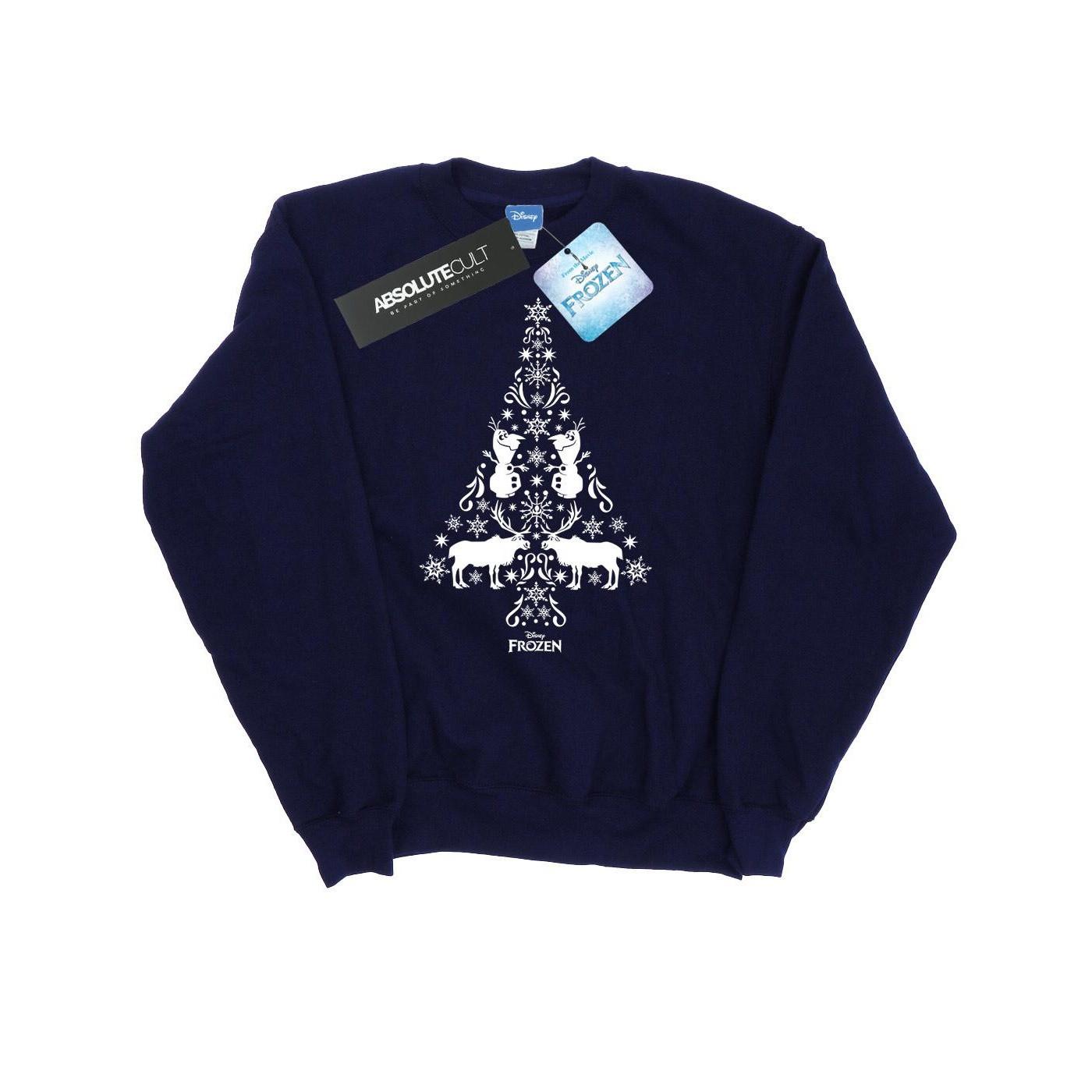 Image of Frozen Christmas Tree Sweatshirt Damen Marine M