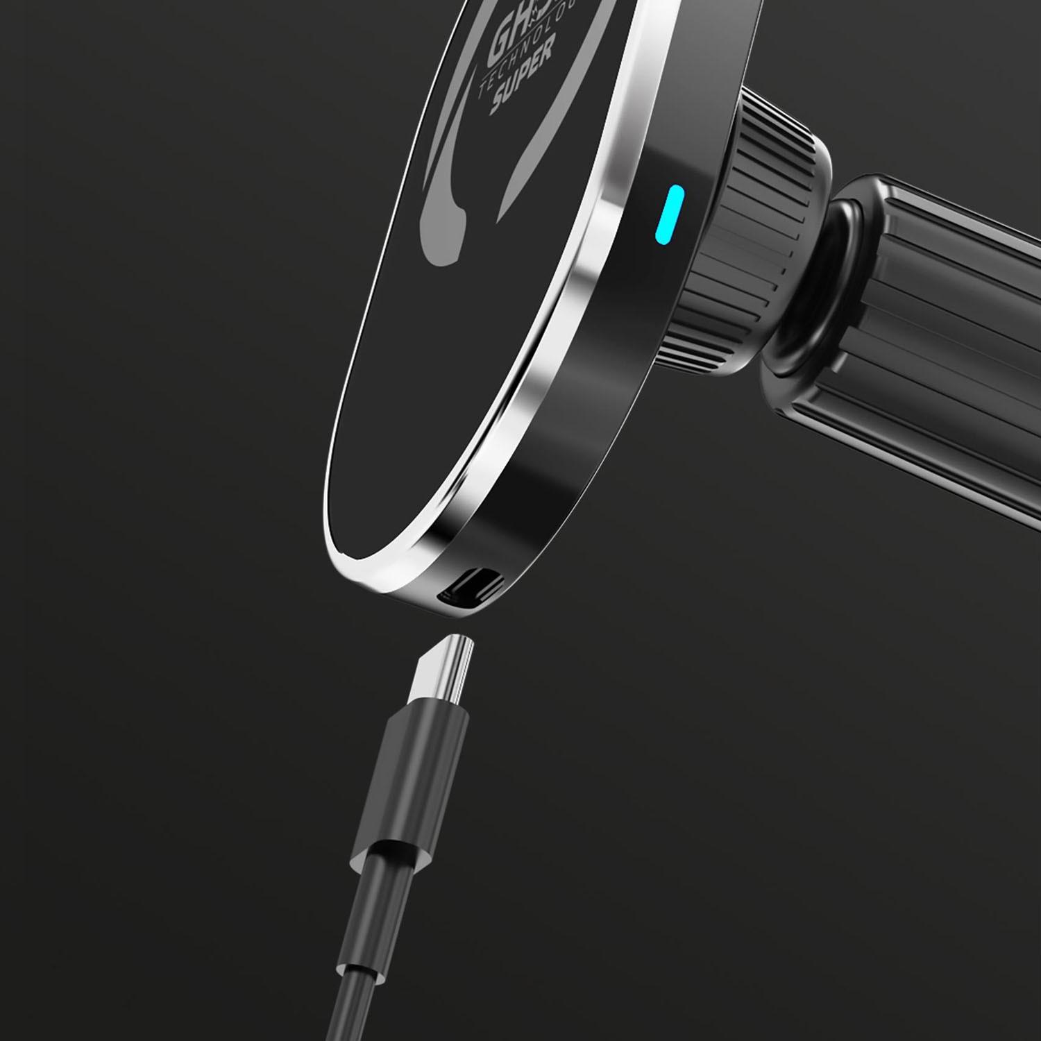 Celly  Support voiture GHOSTSUPERMAGCH MagSafe avec chargement sans fil 