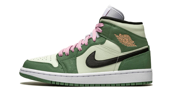Image of Air Jordan 1 Mid Dutch Green Damen Militärgrün 43
