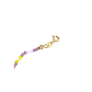 Elli  Halskette Glas Beads Multi-Color Smile Motif 