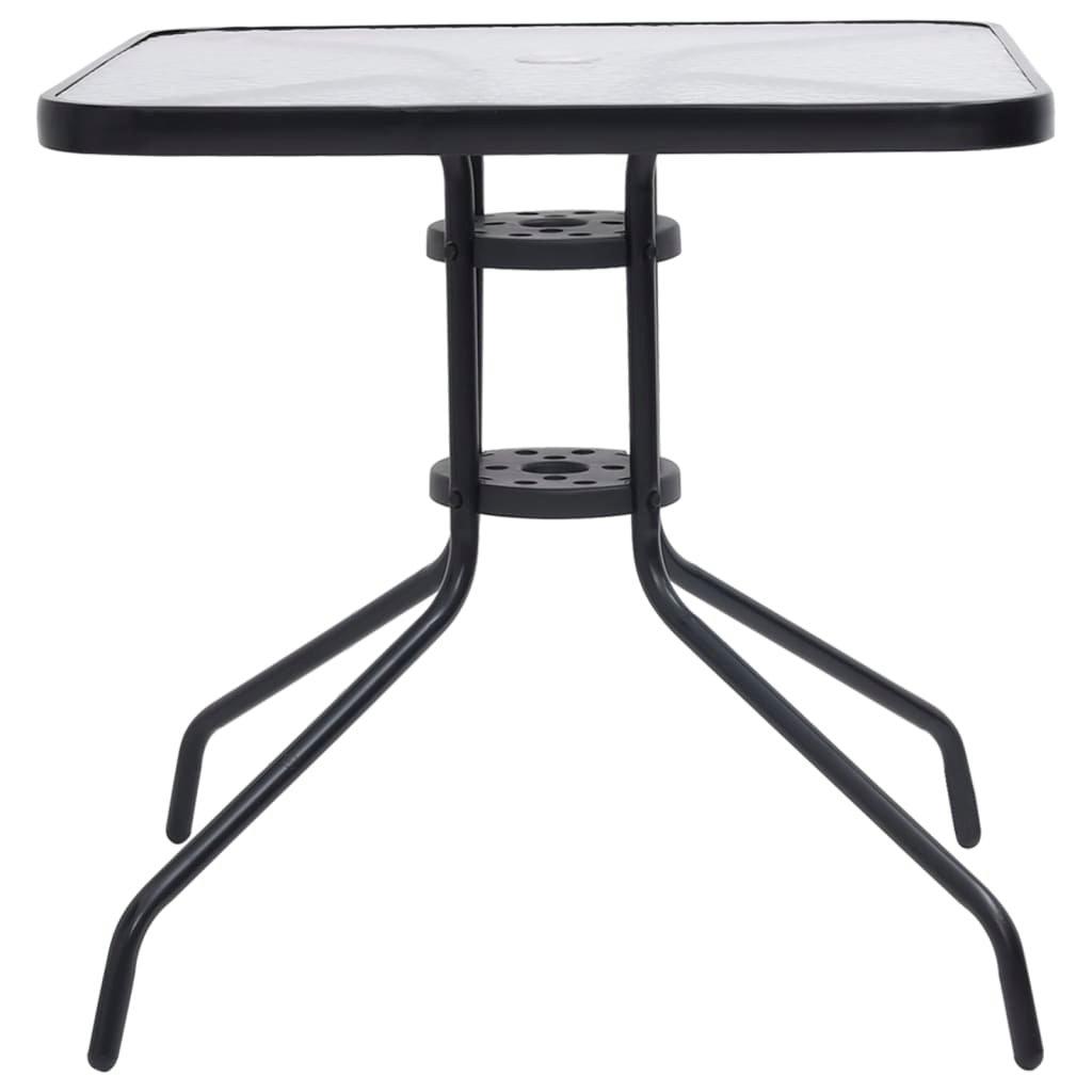 VidaXL Table de jardin acier  