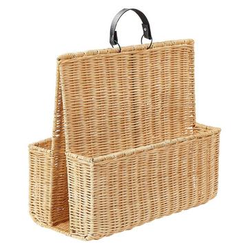 Zeitungsständer aus Rattan Boho LARAK