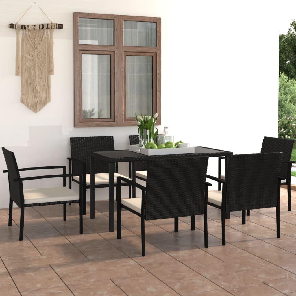 VidaXL set da pranzo Polirattan  