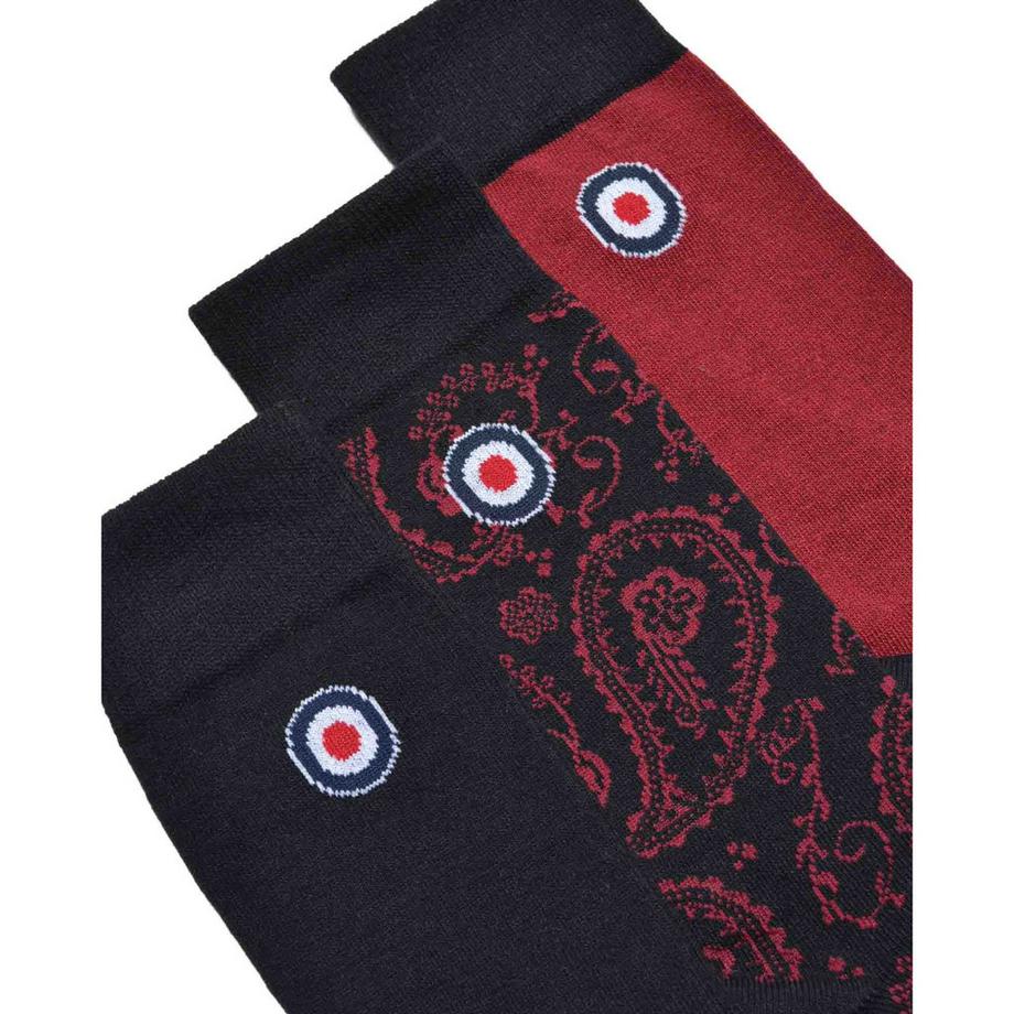 Lambretta 3er-Pack Socken mit Paisley-Muster  