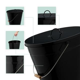 Northix Aschenbecher mit Deckel 12 Liter  