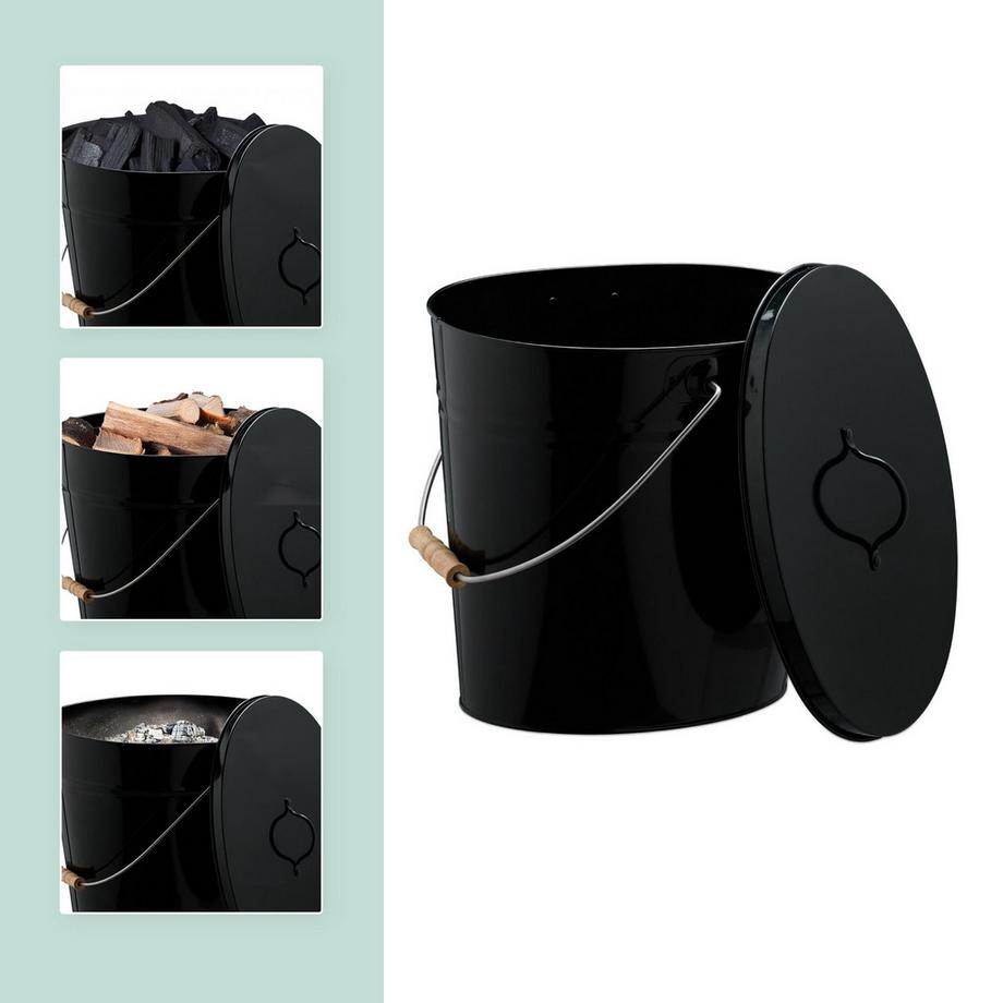 Northix Posacenere con coperchio 12 litri  