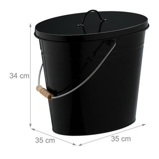 Northix Aschenbecher mit Deckel 12 Liter  