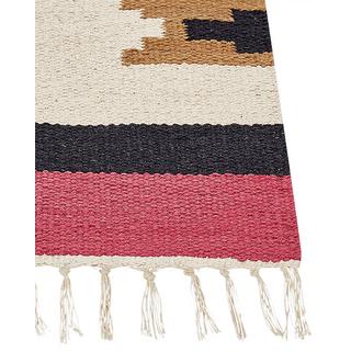 Beliani Tapis en Coton Traditionnel GARNI  