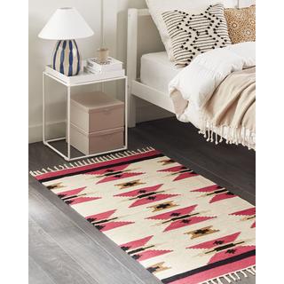 Beliani Tapis en Coton Traditionnel GARNI  