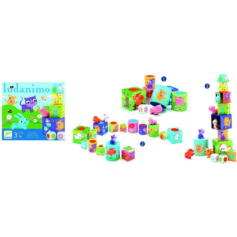 Djeco  Spiele Ludanimo 3-in-1 (mult) 