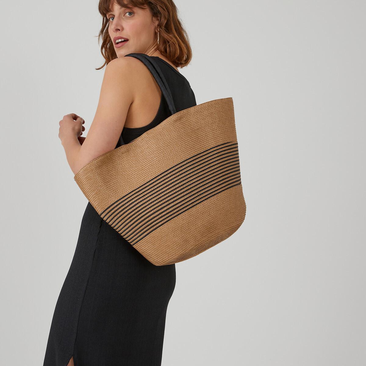 Image of Geflochtener Shopper Für Den Strand Damen Beige ONE SIZE