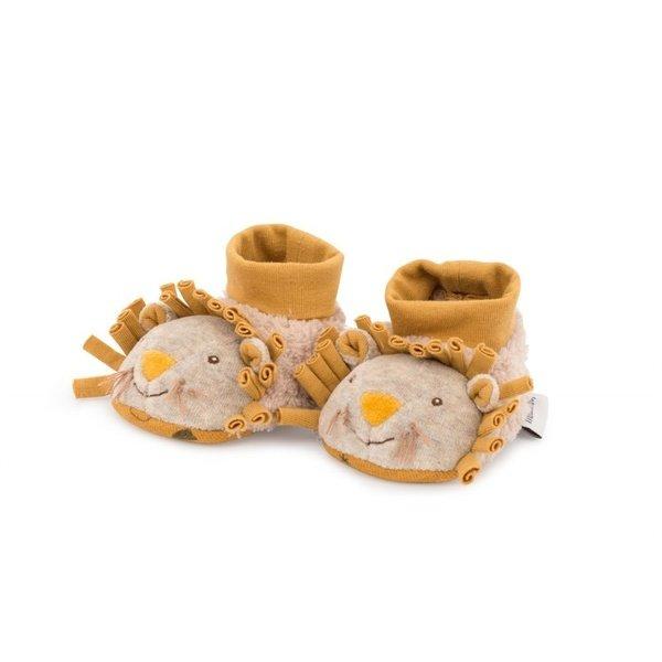 Image of Sous Mon Baobab, Babyschühchen Löwe Unisex Gelb Bunt ONE SIZE